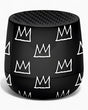 Lexon Lexon X Jean-Michel Basquiat Crown Mino + Bluetooth Hoparlör Siyah