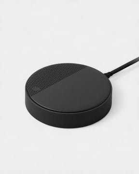 Lexon Oslo Energy Kablosuz Şarj Cihazı ve Bluetooth Hoparlör Siyah