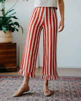 Mama in Love Frill Stripes Kadın Pantolon