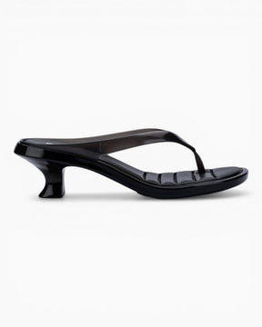 Melissa Flip Flop Kitten Heel Kadın Terlik Black