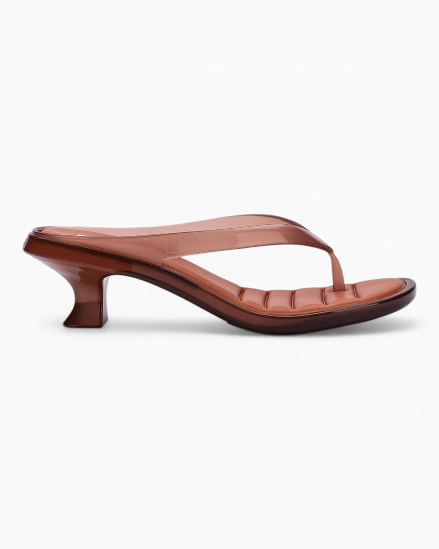 Melissa Flip Flop Kitten Heel Kadın Terlik Brown