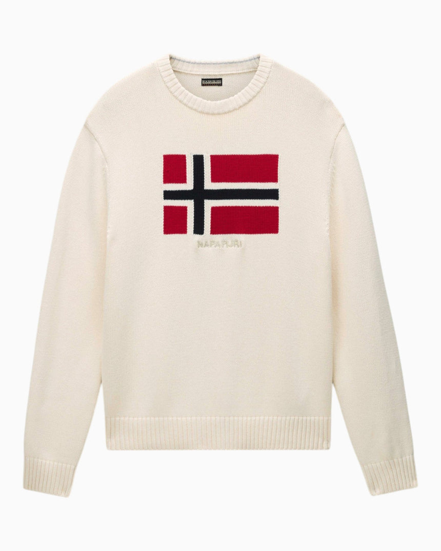 Napapijri Mura Erkek Kazak Beige Dimity