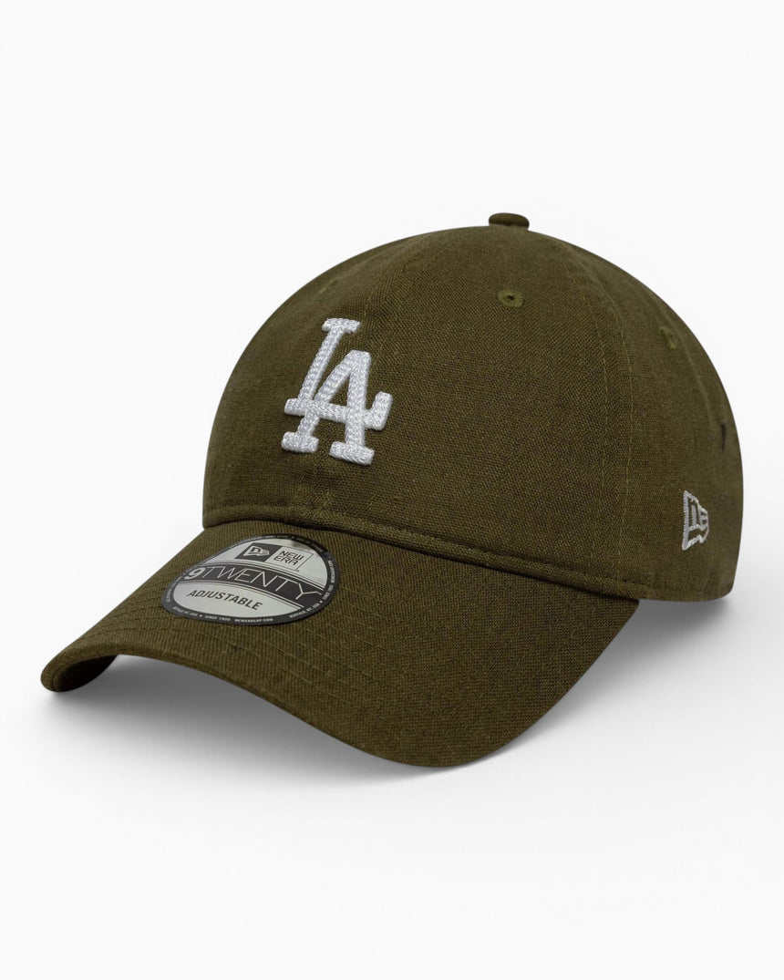 New Era LA Dodgers Linen 9TWENTY Adjustable Şapka Green