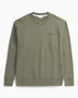Norse Projects Arne Relaxed Organic Logo Erkek Sweatshirt Sediment Green