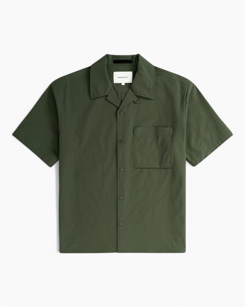Norse Projects Carsten Travel Light Erkek Gömlek Spruce Green