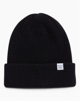 Norse Projects Merino Lambswool Beanie Black