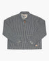 Nudie Jeans Jade Striped Zip Ceket Blue/Offwhite
