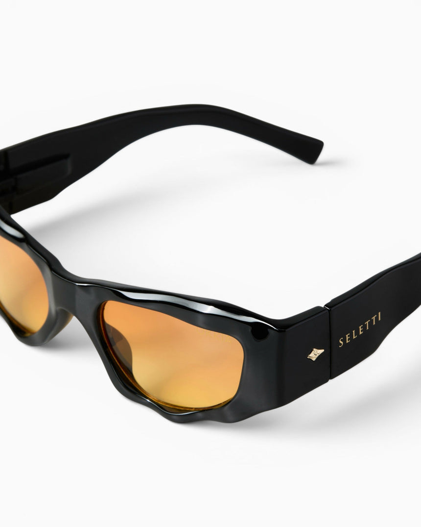 Okkia Seletti X Okkia Colorado Güneş Gözlüğü Black/Yellow Lenses