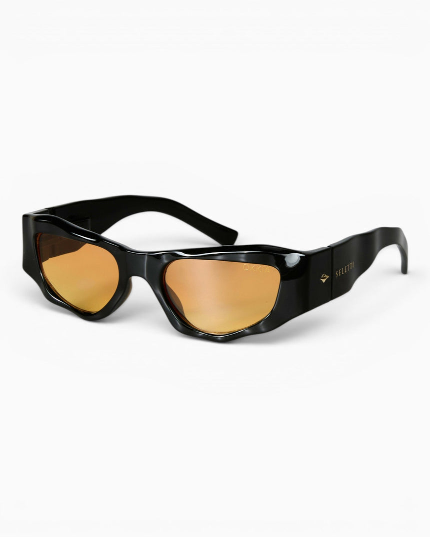 Okkia Seletti X Okkia Colorado Güneş Gözlüğü Black/Yellow Lenses