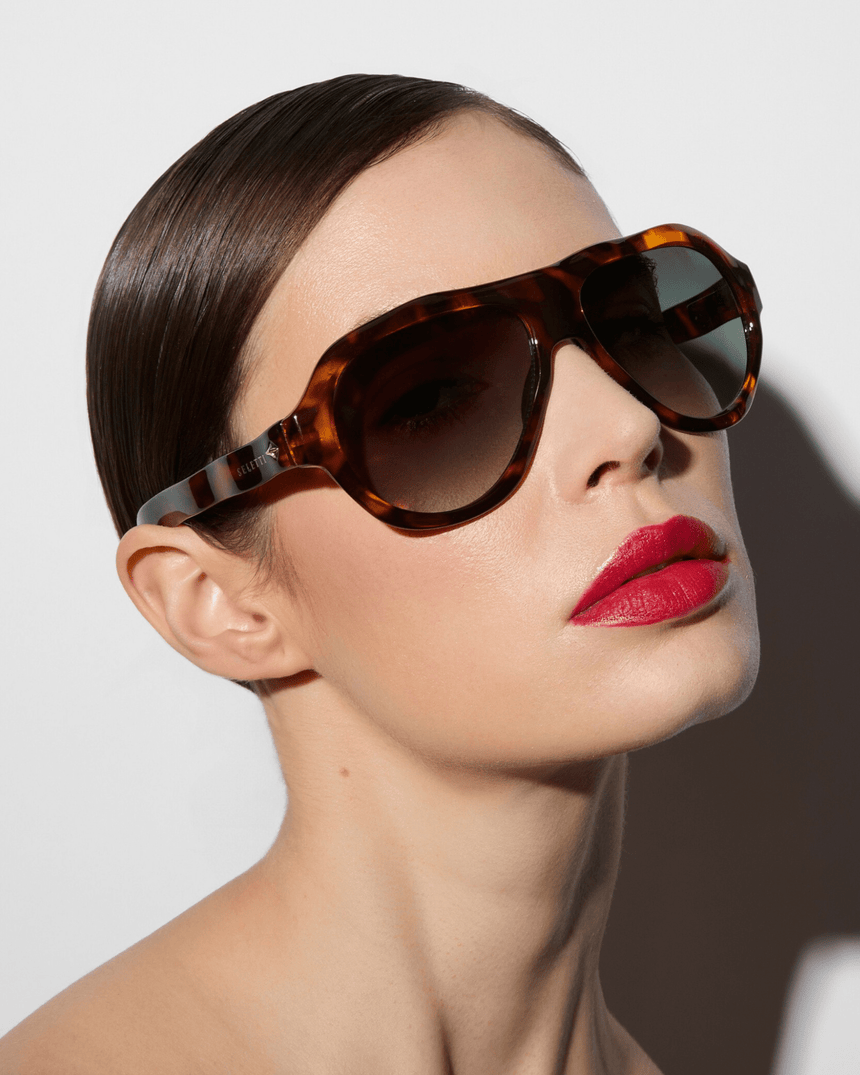 Okkia Seletti X Okkia Florida Güneş Gözlüğü Classic Havana/Green Lenses