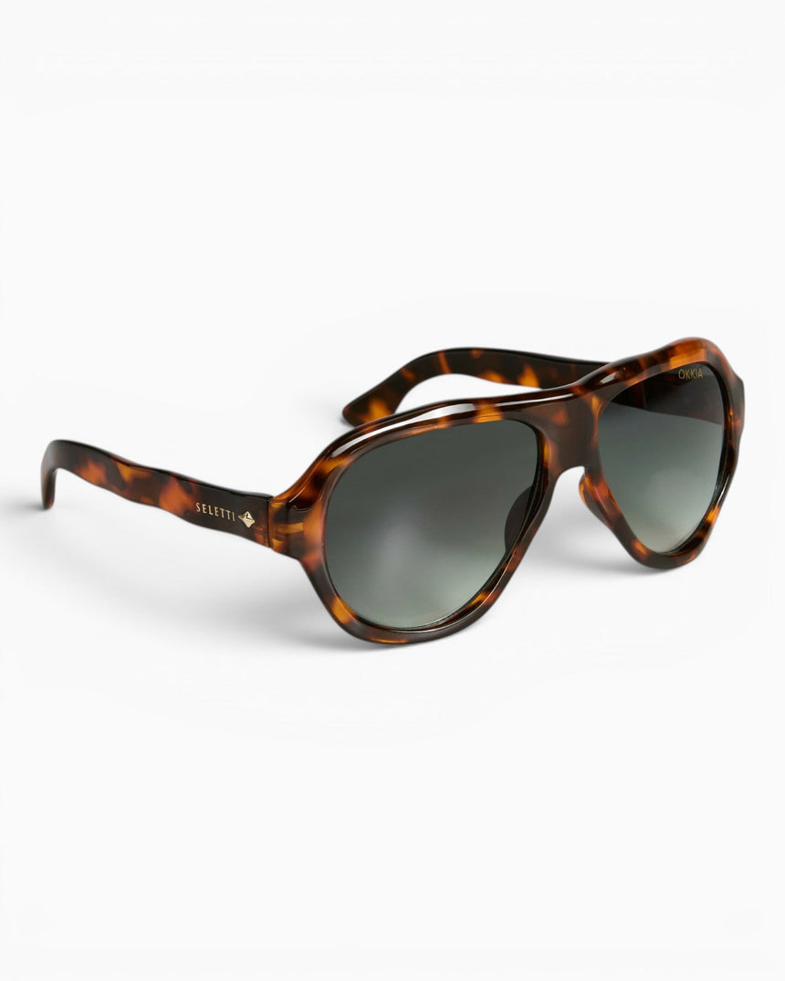Okkia Seletti X Okkia Florida Güneş Gözlüğü Classic Havana/Green Lenses