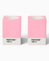 Pantone Candle Holders Set Of 2 Light Pink