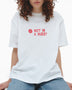 PEMY Not In A Hurry Oversize Kadın T-Shirt White