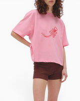 PEMY Resting Oversize Kadın T-Shirt Pink