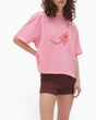 PEMY Resting Oversize Kadın T-Shirt Pink