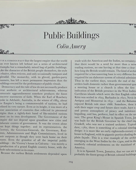 Pestil Books for vitruta Architecture of the British Empire