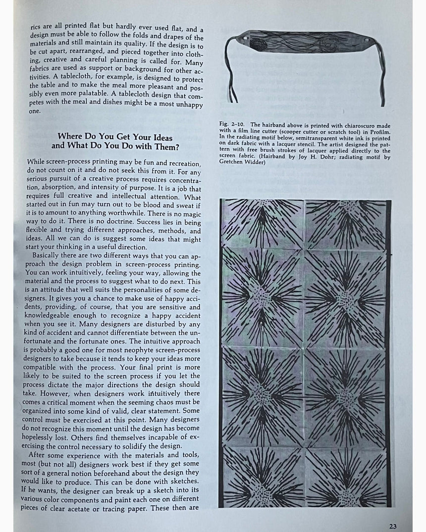 Pestil Books for vitruta Silk-Screen Printing for Artists and Craftsmen