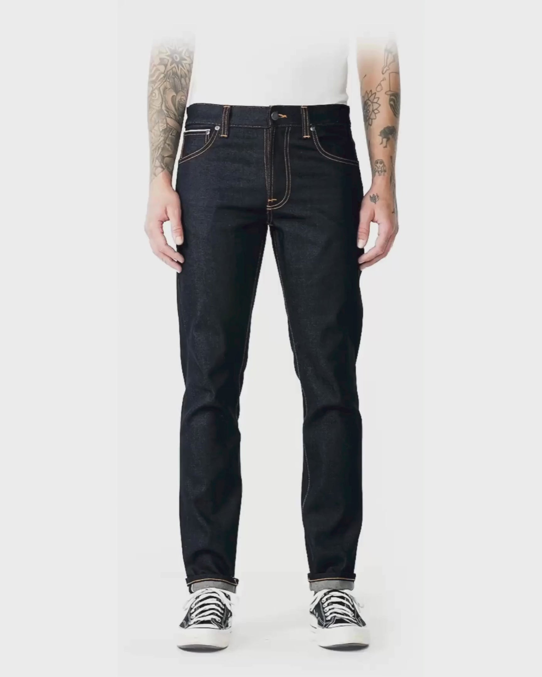 Nudie Jeans Lean Dean Dry Everblack Erkek Jean Pantolon