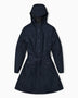 Rains Curve Long Jacket Navy