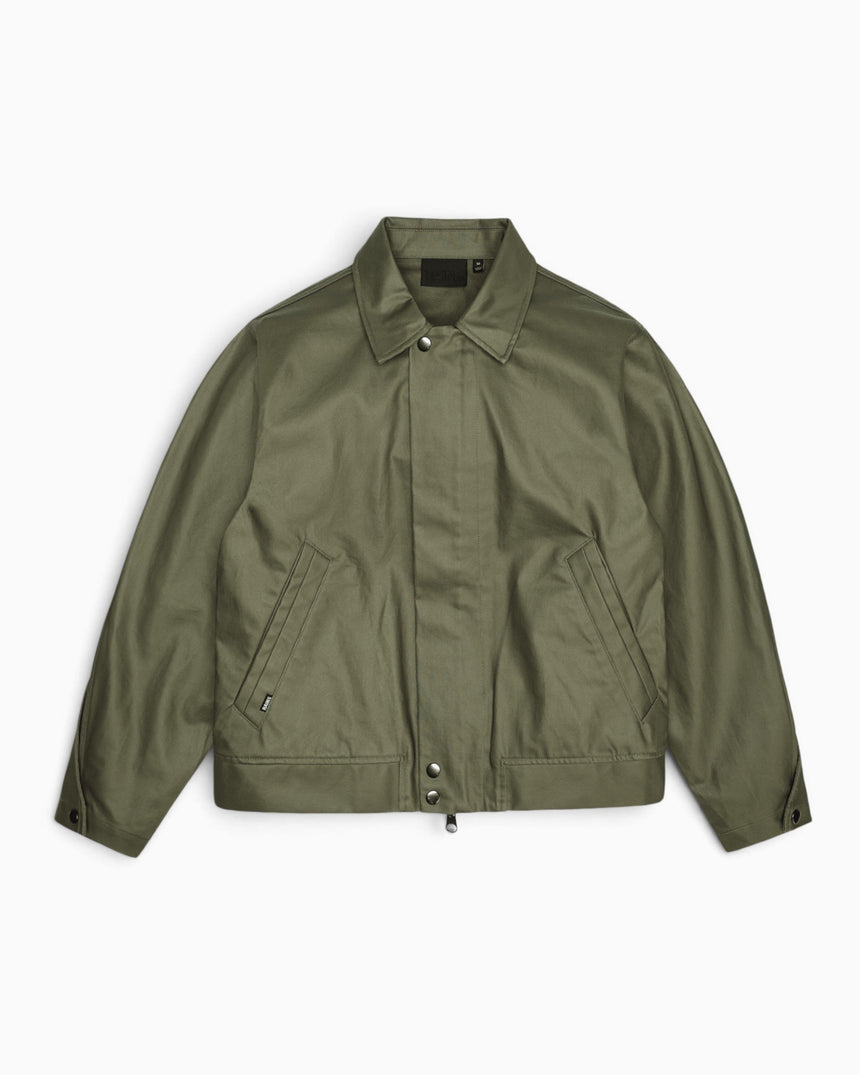 Rains Heavy Woven Overshirt Moss