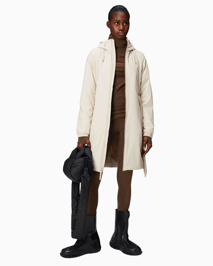 Rains Lohja Long Insulated Curve Jacket Kadın Yağmurluk