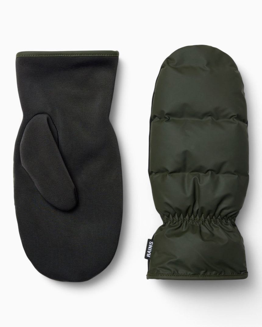 Rains Lohja Puffer Mittens Green