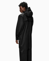 Rains Long Jacket Yağmurluk Black Grain