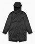 Rains Long Jacket Yağmurluk Black Grain