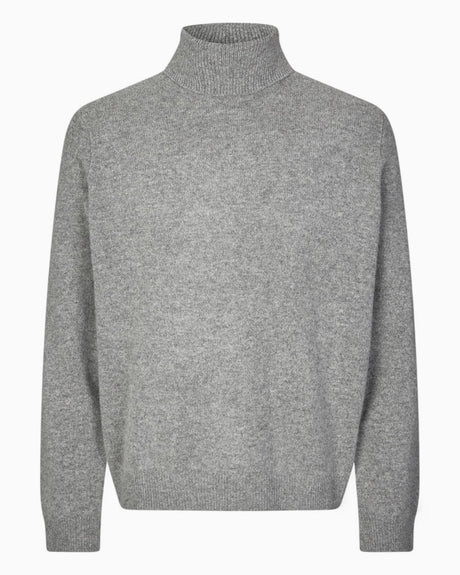 Samsøe Samsøe Isak Knit Turtleneck Dark Grey Melange