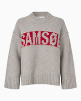Samsøe Samsøe Sakeiku Samsoe Sweater Grey Mel.