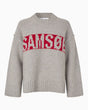 Samsøe Samsøe Sakeiku Samsoe Sweater Grey Mel.