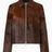 Samsøe Samsøe Salylo Leather Jacket Dark Brown Dip-Dye
