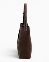 SAYÉS Large Tote Plissé Suede Kadın Omuz Çantası