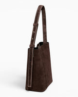 SAYÉS Medium Tote Plissé Suede Kadın Omuz Çantası