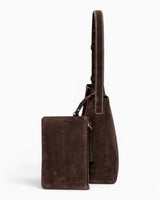 SAYÉS Medium Tote Plissé Suede Kadın Omuz Çantası