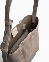 SAYÉS Medium Tote Plissé Suede Kadın Omuz Çantası
