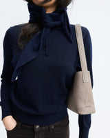 SAYÉS Small Tote Plissé Suede Kadın Omuz Çantası