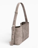 SAYÉS Small Tote Plissé Suede Kadın Omuz Çantası