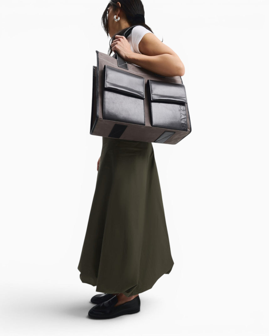 SAYÉS Stitched Pocket Maxi Kadın Omuz Çantası