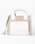 SAYÉS Stitched Pocket Mini Kadın Omuz Çantası Beige and Off - White