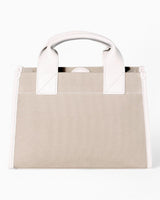 SAYÉS Stitched Pocket Mini Kadın Omuz Çantası Beige and Off - White