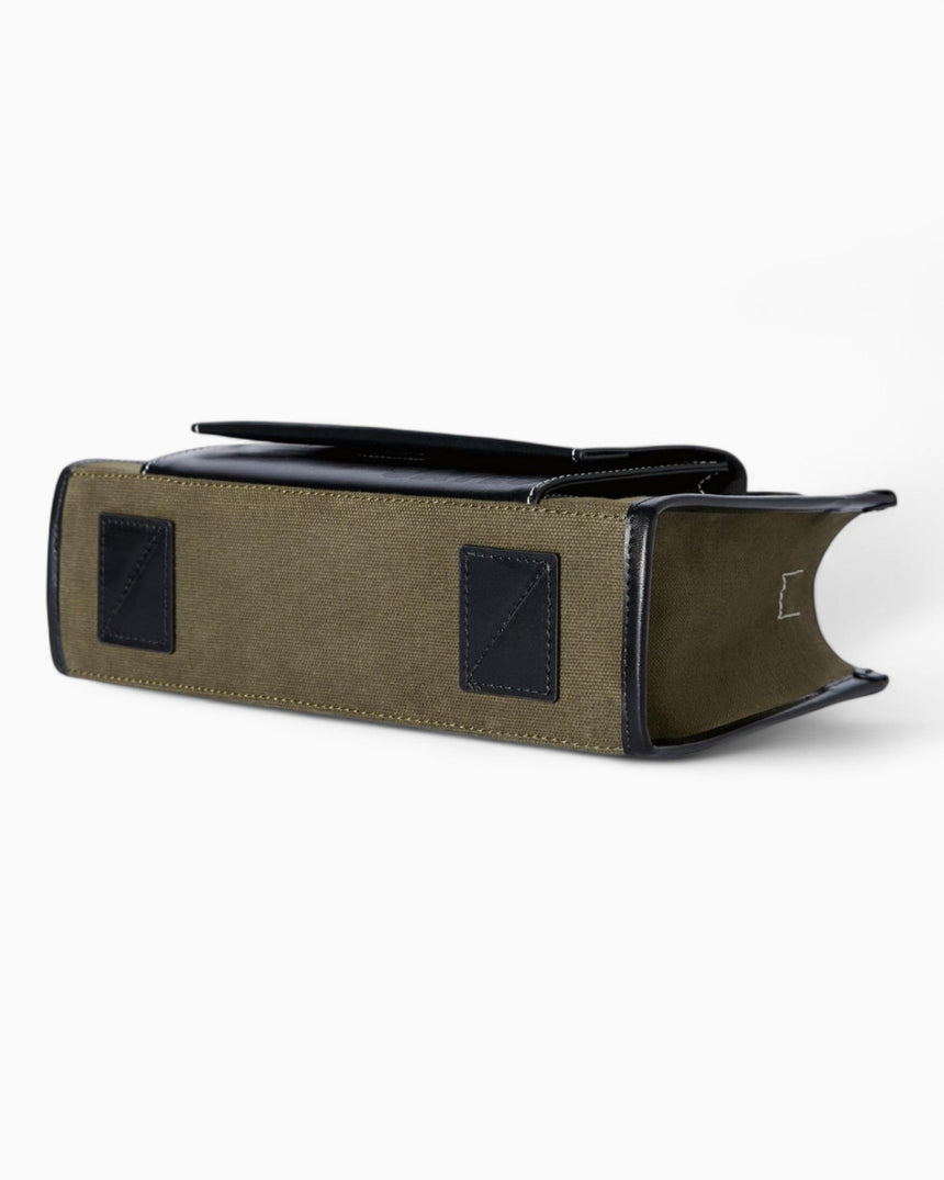 SAYÉS Stitched Pocket Mini Kadın Omuz Çantası Khaki and Black