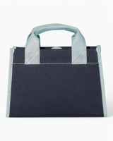 SAYÉS Stitched Pocket Mini Kadın Omuz Çantası Navy and Sea Green