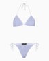 Soon To Be Announced Stripes Bikini Set Purple Stripes