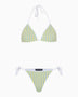 Soon To Be Announced Stripes Bikini Set Yellow Stripes
