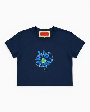 Soon To Be Announced Loves Me Not Baby Kadın T-Shirt Navy