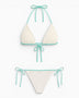 Soon To Be Announced Piped Bikini Set White