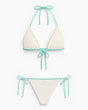 Soon To Be Announced Piped Bikini Set White