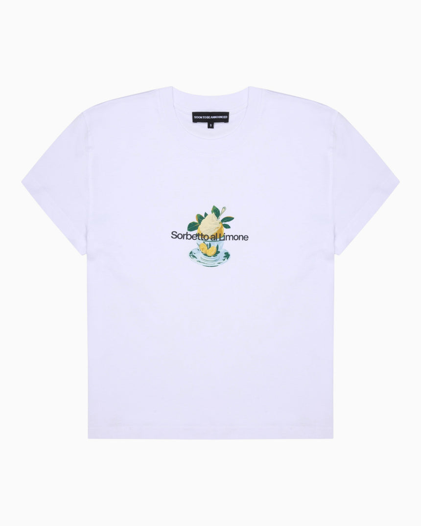 Soon To Be Announced Sorbetto Kadın Baby T-Shirt White