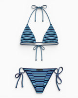 Soon To Be Announced Tangled Bikini Set Blue